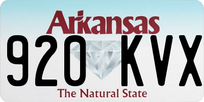 AR license plate 920KVX