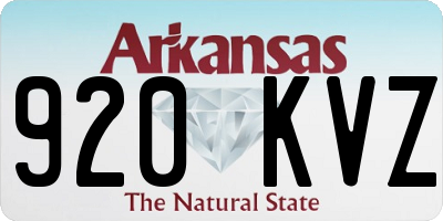 AR license plate 920KVZ