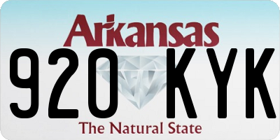 AR license plate 920KYK
