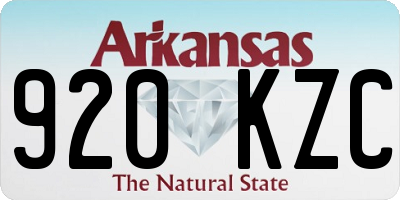 AR license plate 920KZC