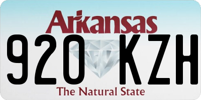 AR license plate 920KZH