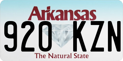 AR license plate 920KZN