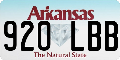 AR license plate 920LBB