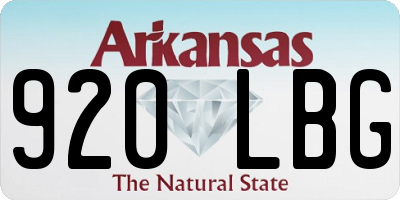 AR license plate 920LBG