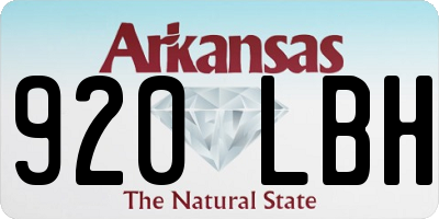 AR license plate 920LBH