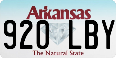 AR license plate 920LBY