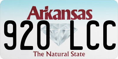 AR license plate 920LCC