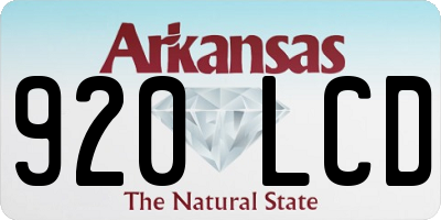 AR license plate 920LCD