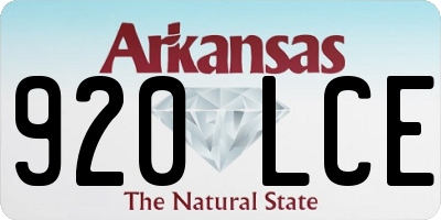 AR license plate 920LCE