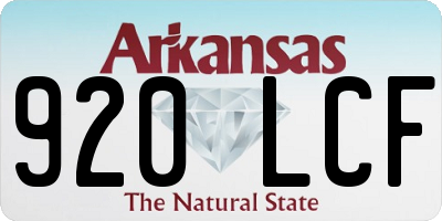 AR license plate 920LCF