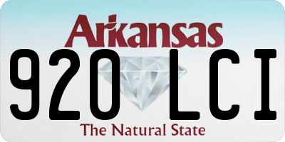 AR license plate 920LCI