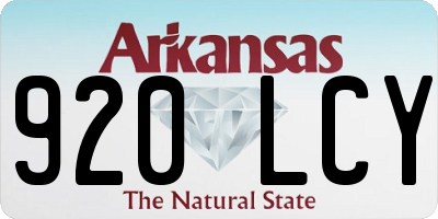 AR license plate 920LCY