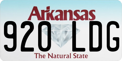 AR license plate 920LDG