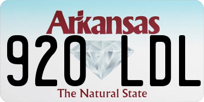 AR license plate 920LDL