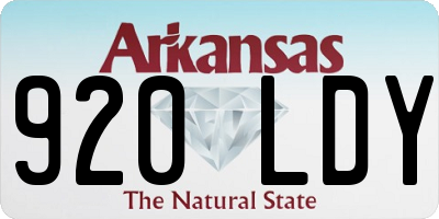 AR license plate 920LDY