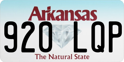 AR license plate 920LQP