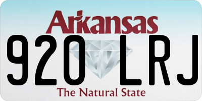 AR license plate 920LRJ