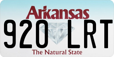 AR license plate 920LRT