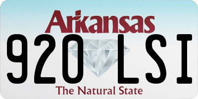 AR license plate 920LSI