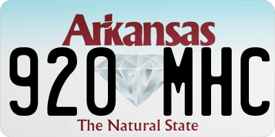 AR license plate 920MHC