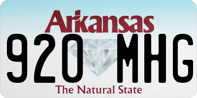AR license plate 920MHG