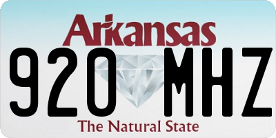 AR license plate 920MHZ
