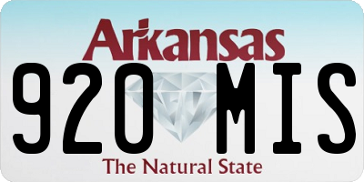 AR license plate 920MIS