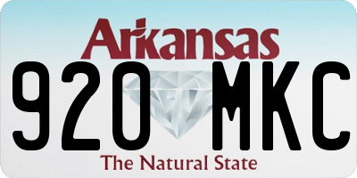 AR license plate 920MKC