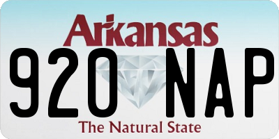 AR license plate 920NAP