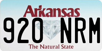 AR license plate 920NRM