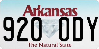 AR license plate 920ODY