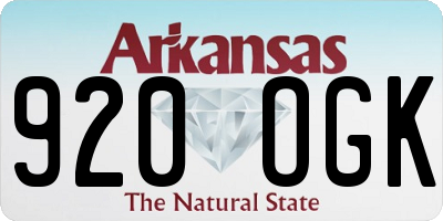 AR license plate 920OGK