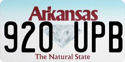 AR license plate 920UPB