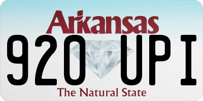 AR license plate 920UPI