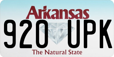 AR license plate 920UPK