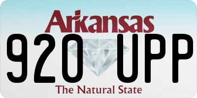 AR license plate 920UPP