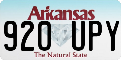 AR license plate 920UPY