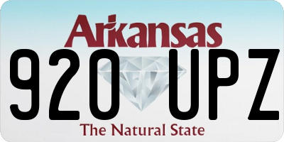 AR license plate 920UPZ