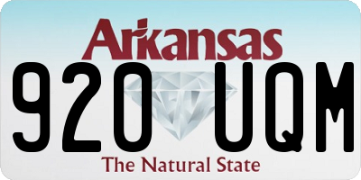 AR license plate 920UQM