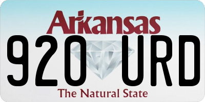 AR license plate 920URD