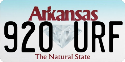 AR license plate 920URF