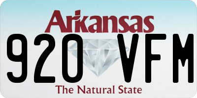 AR license plate 920VFM