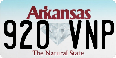 AR license plate 920VNP