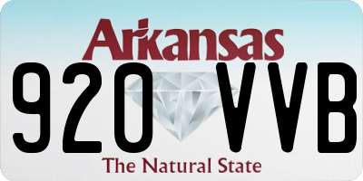AR license plate 920VVB