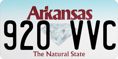 AR license plate 920VVC