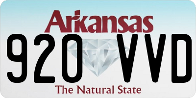 AR license plate 920VVD
