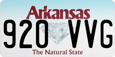 AR license plate 920VVG