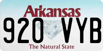 AR license plate 920VYB