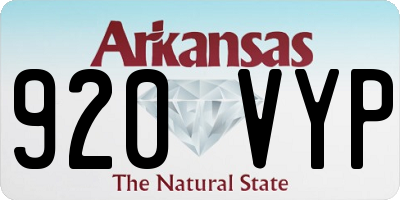 AR license plate 920VYP