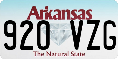 AR license plate 920VZG